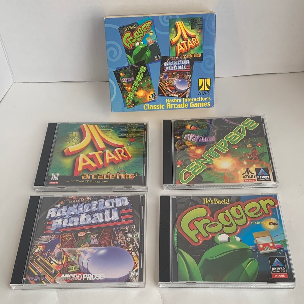Hasbro Interactive’s Arcade Games Atari Centipede Frogger Pinball Windows 95 98
